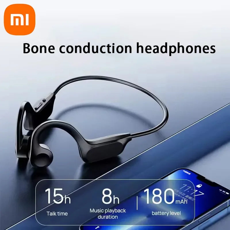 Xiaomi Fone de Ouvido com Condução Óssea Sem Fio Bluetooth Para Natação ou Qualquer outro esporte Com Microfone