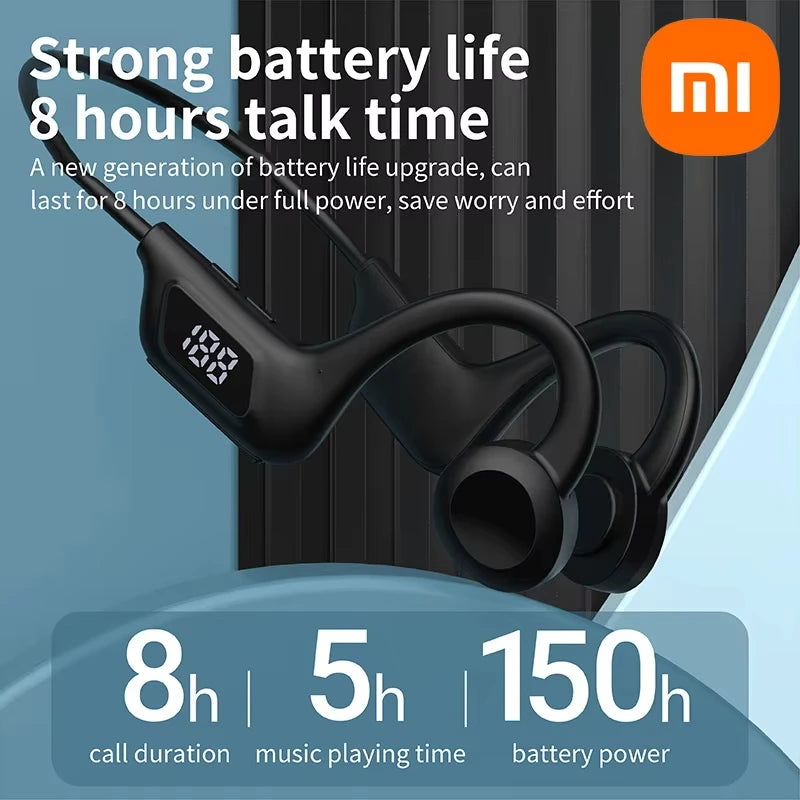 Xiaomi Fone de Ouvido com Condução Óssea Sem Fio Bluetooth Para Natação ou Qualquer outro esporte Com Microfone